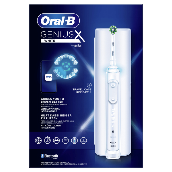 Braun Genius X - eltandborste, Vit