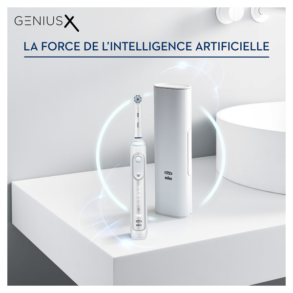 Braun Genius X - eltandborste, Vit