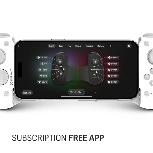 CORSAIR SCUF Nomad Wireless Mobile Gaming Controller (iOS), White