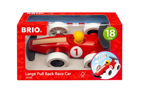 Brio Pull Back Motorized Big Race Car Toy Vehicle 30308, 1pcs