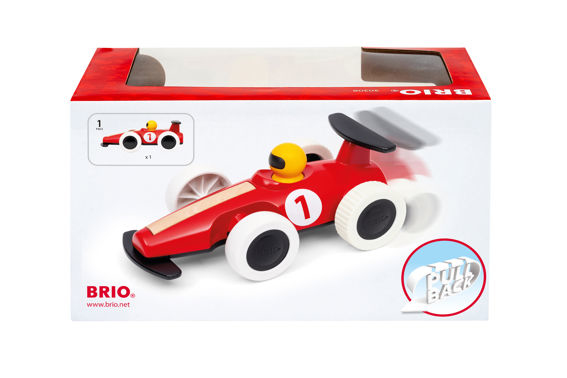 Brio Pull Back Motorized Big Race Car Toy Vehicle 30308, 1pcs