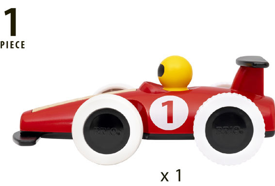 Brio Pull Back Motorized Big Race Car Toy Vehicle 30308, 1pcs