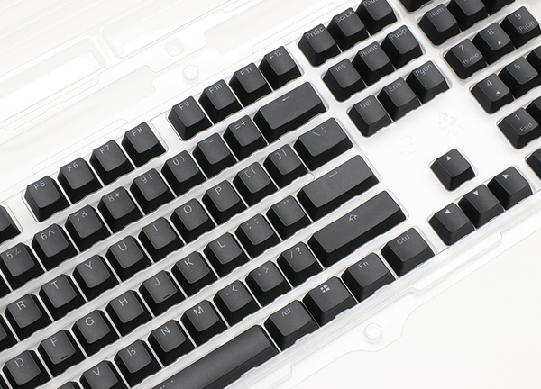 Ducky Black Shine-through Keycap Set