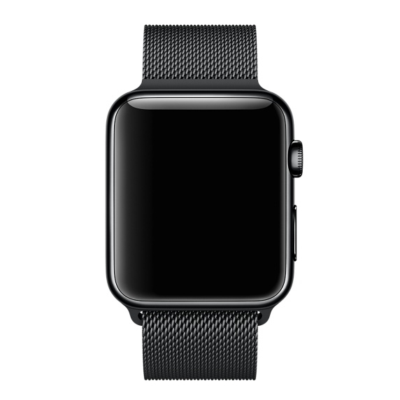 APPLE 42mm Space Black Milanese Loop