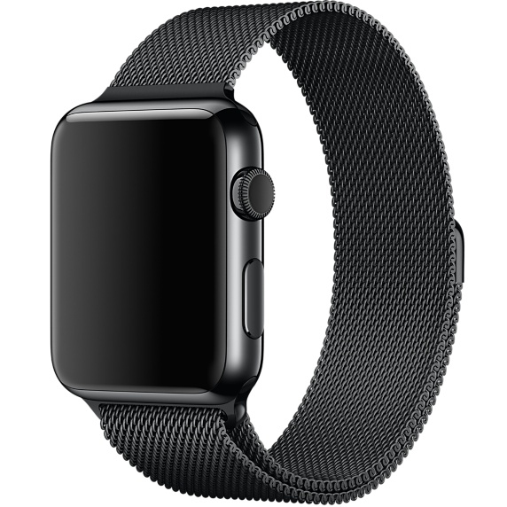 APPLE 42mm Space Black Milanese Loop