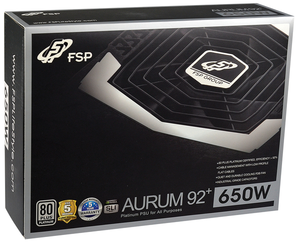 FSP AURUM PT 92- 650W PLATINUM