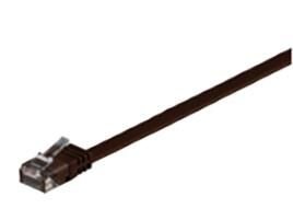 MicroConnect Cat6 U/UTP Flat - network cable, 1 m, Brown