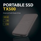 Intenso TX500 1TB USB-C - External SSD, Brown