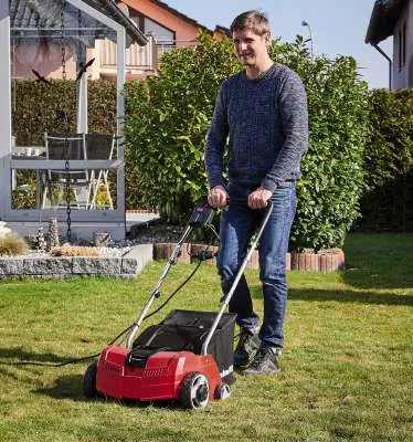 Einhell Electric Scarifier fan GC SA 1231/1&nbsp;(red / black, 1,200 watts)