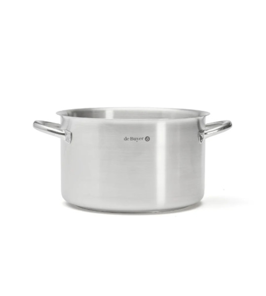 De Buyer PRIM'APPETY Cooking Pot, 20 cm, 3.5 L, Stainless Steel