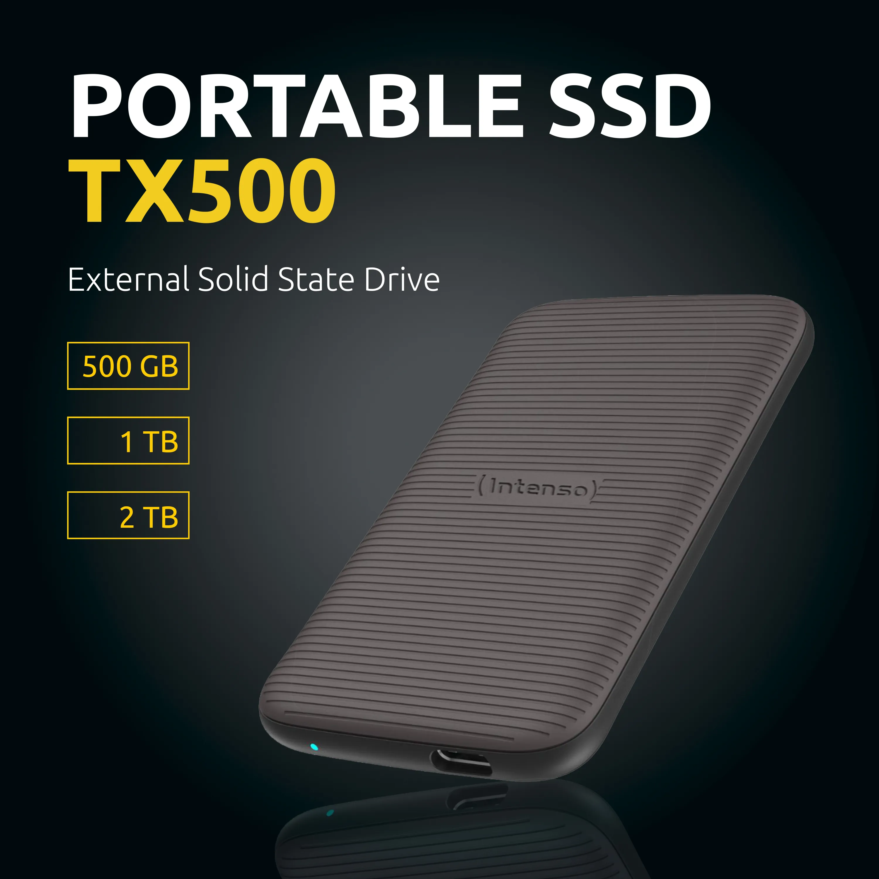 Intenso TX500 1TB USB-C - External SSD, Brown