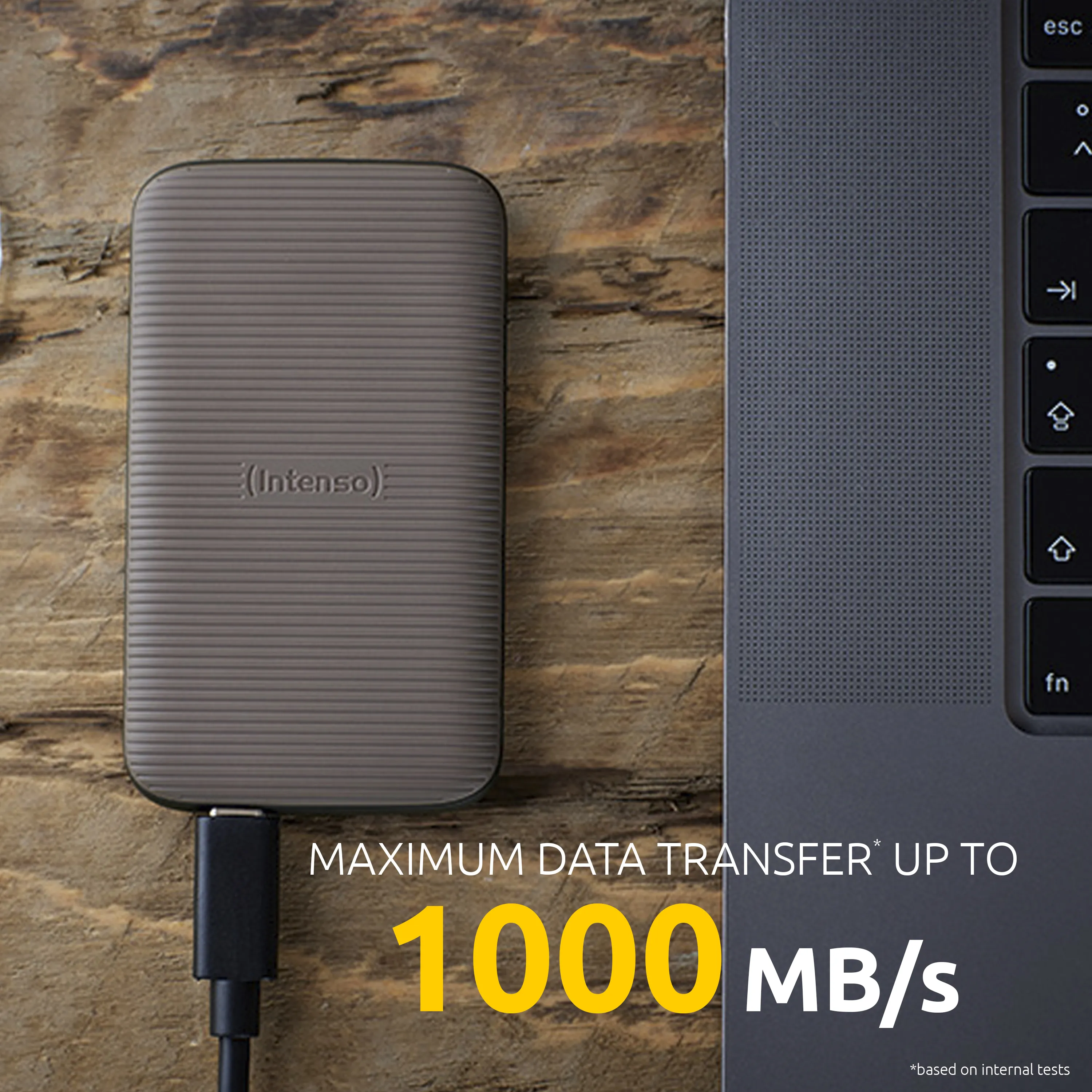 Intenso TX500 1TB USB-C - External SSD, Brown
