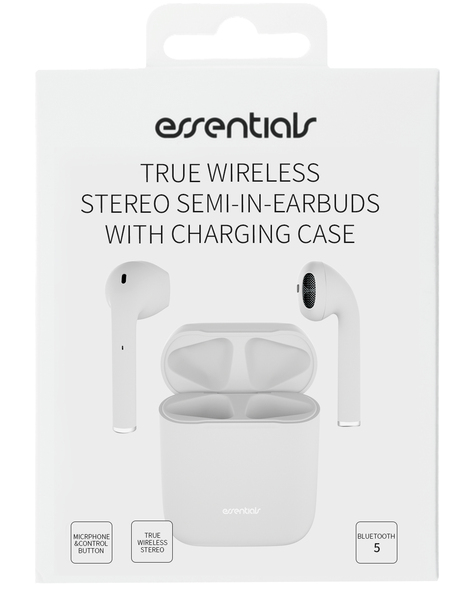 True Wireless Stereo semi-in-ear, matte White