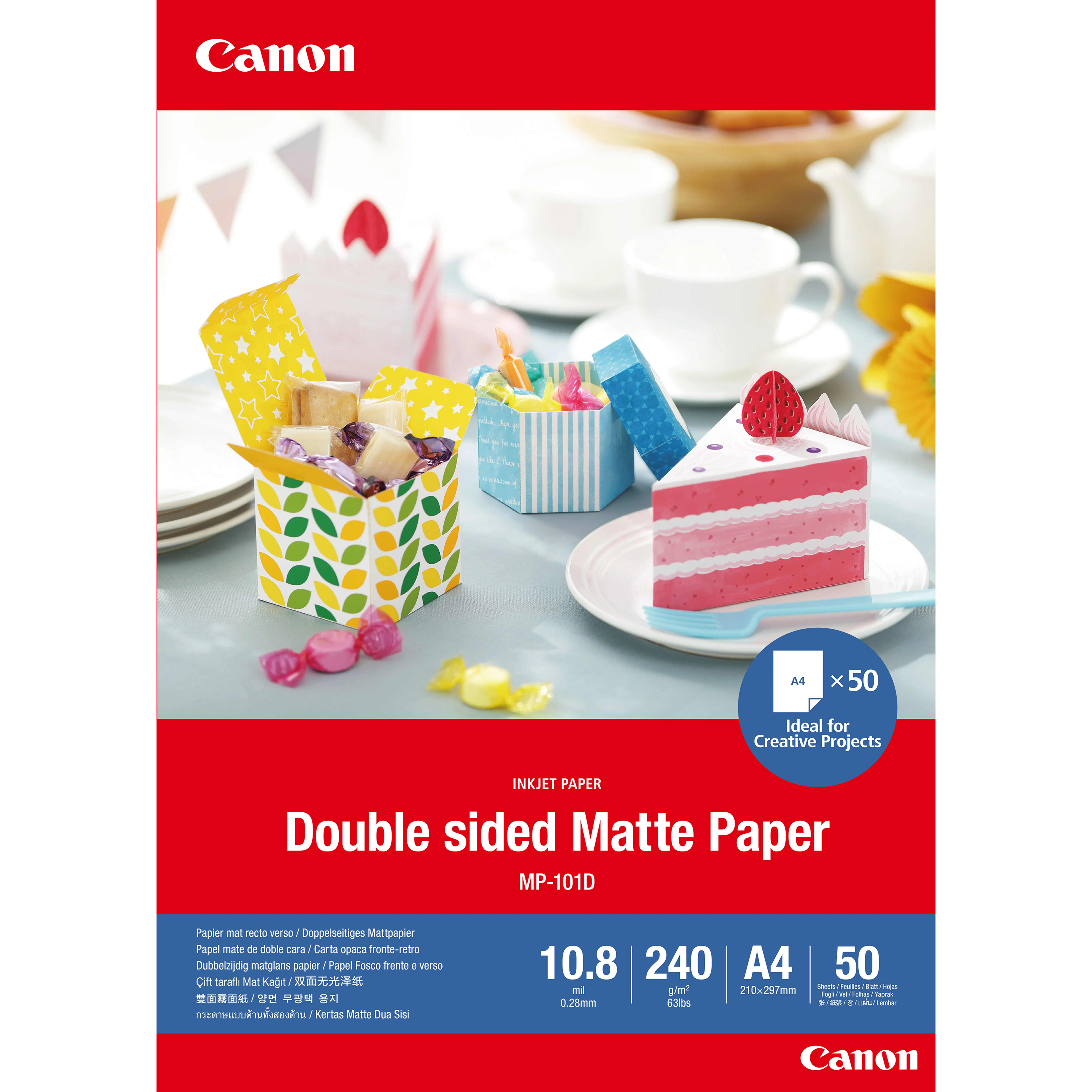 CANON MP-101D A4 50 DOUBLE MATTE PHOTO PAPER