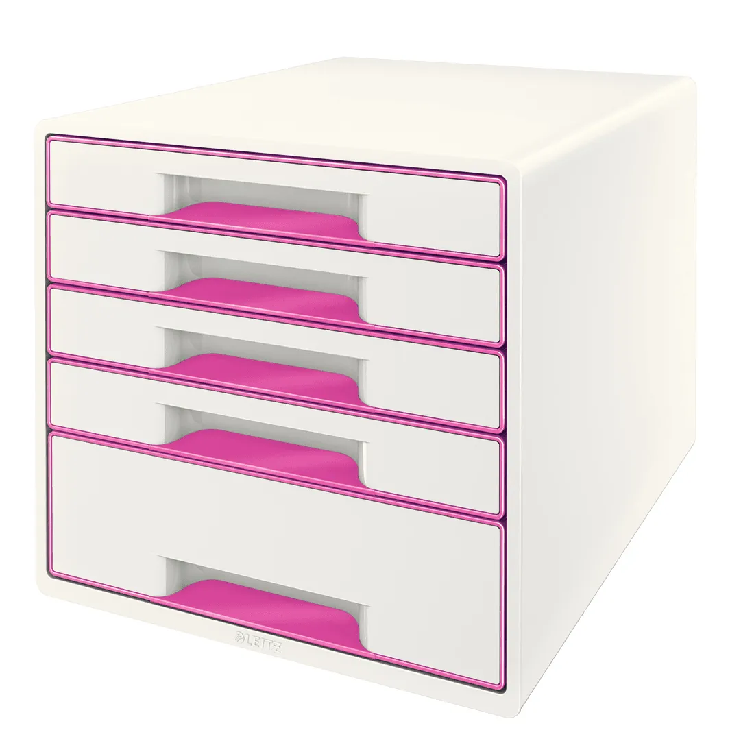 Leitz vetolaatikosto WOW Cube 5-ltk pink