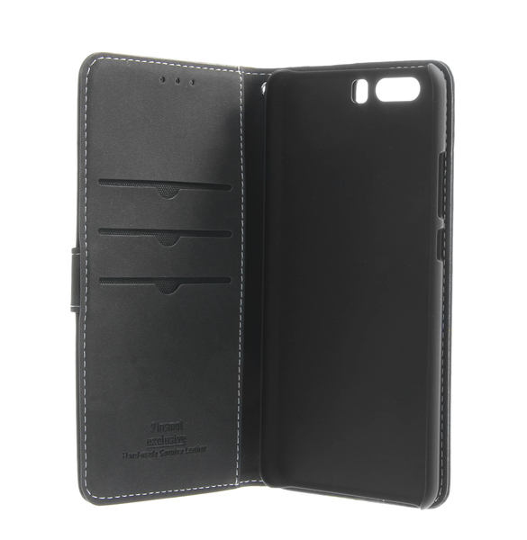 Insmat Flip Case, Huawei P10 Plus - pl&aring;nboksfodral, Svart