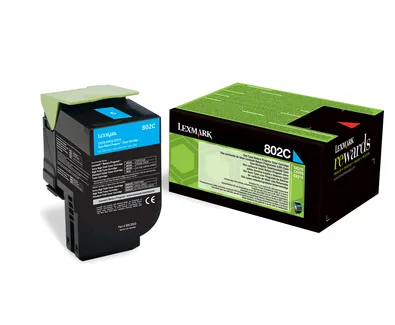 Lexmark 802C -laserv&auml;rikasetti, syaani