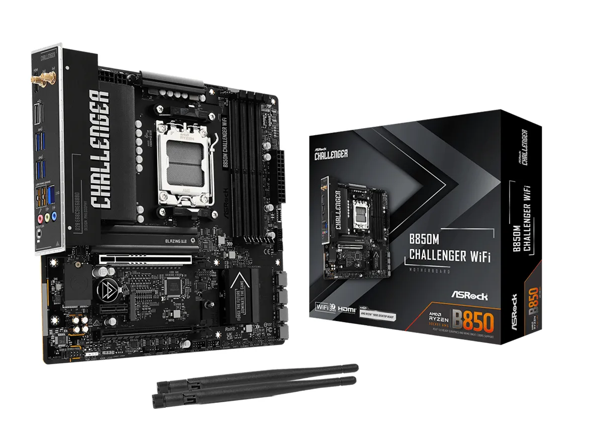 ASRock Challenger B850M WiFi 7 AM5 ATX  Motherboard