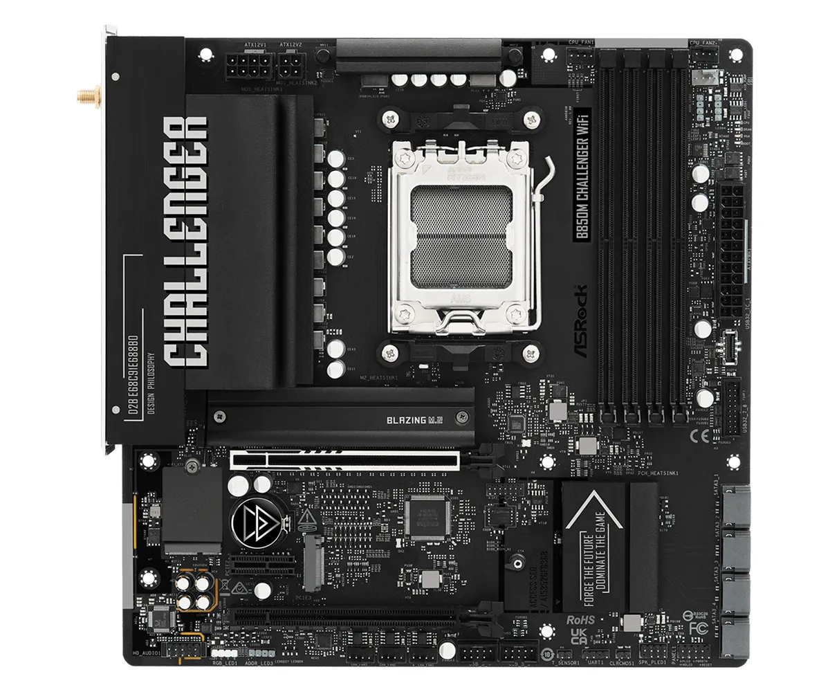 ASRock Challenger B850M WiFi 7 AM5 ATX  Motherboard