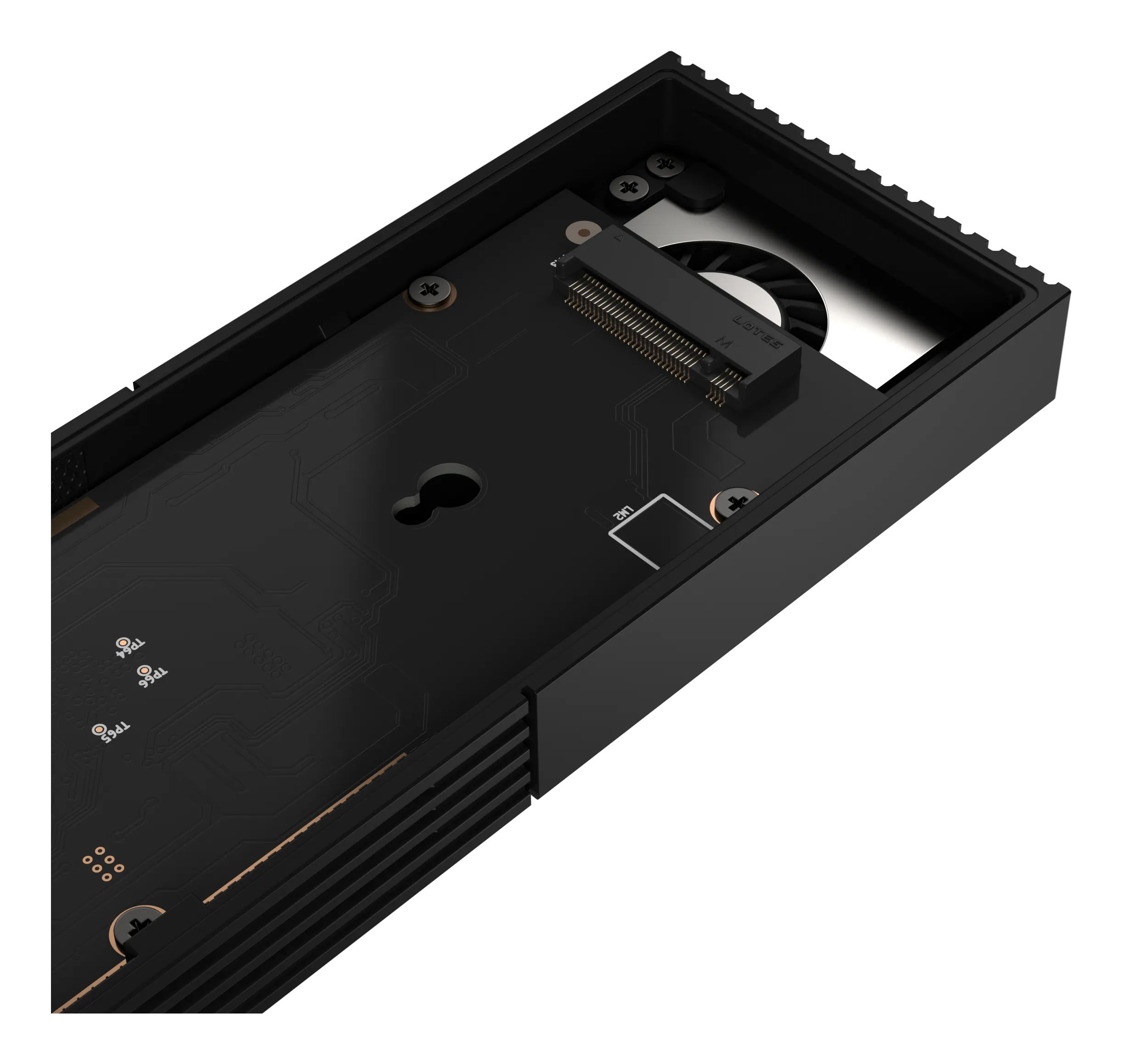 ASUS ProArt PA40SU M.2 NVMe SSD-kapsling, M.2 2230/2280, 1-facks, USB4 Type-C, Stealth Black
