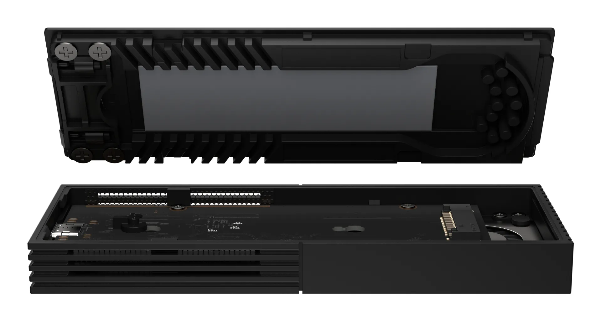 ASUS ProArt PA40SU M.2 NVMe SSD-kapsling, M.2 2230/2280, 1-facks, USB4 Type-C, Stealth Black