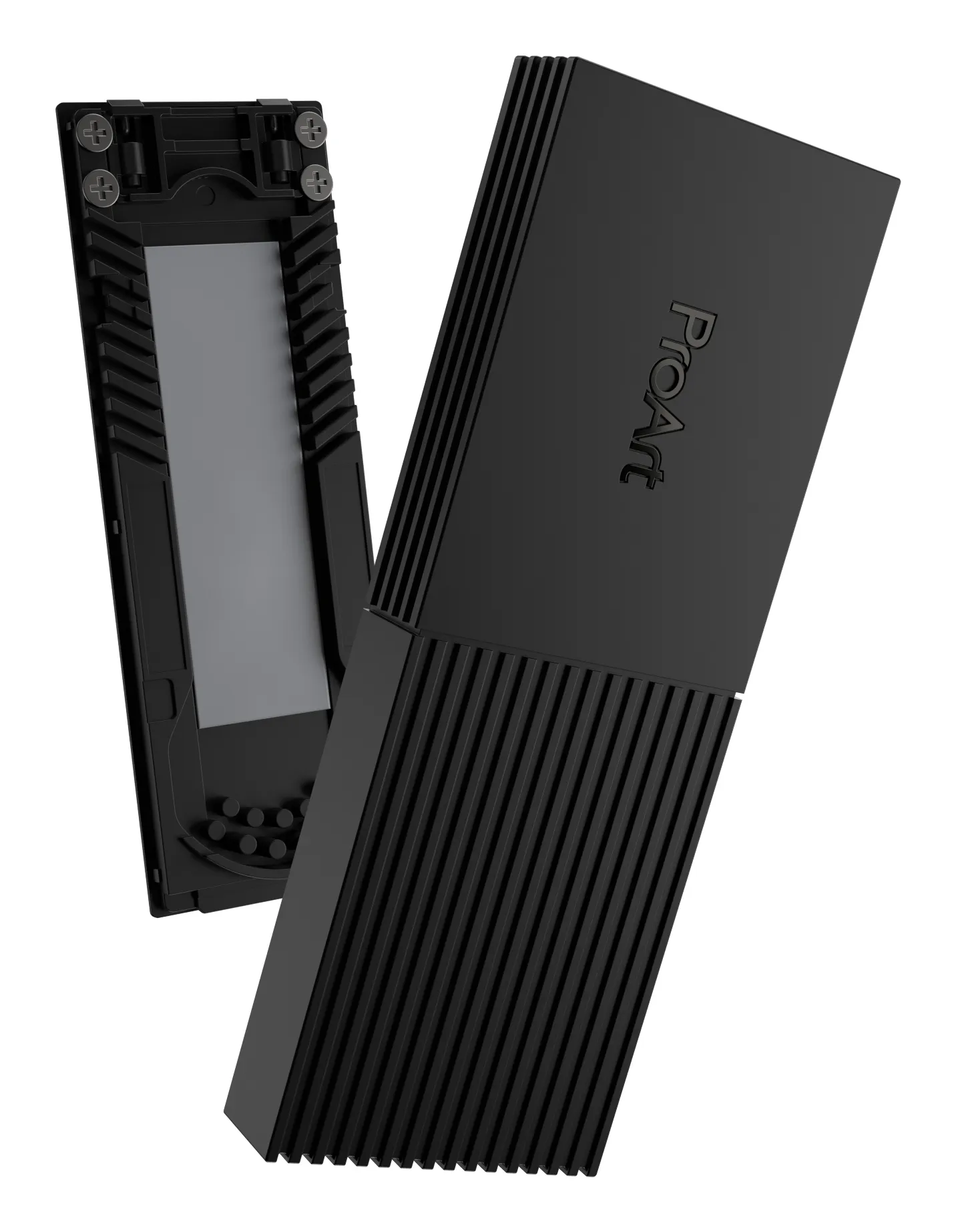 ASUS ProArt PA40SU M.2 NVMe SSD-kapsling, M.2 2230/2280, 1-facks, USB4 Type-C, Stealth Black
