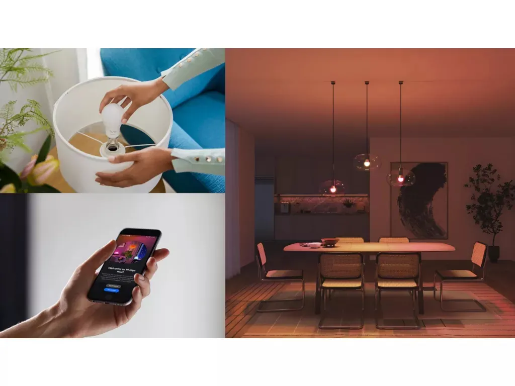 Philips Hue White and Color Ambiance &Auml;ly-LED-lamppu E27 A60 8 W 806 lm 3 kpl