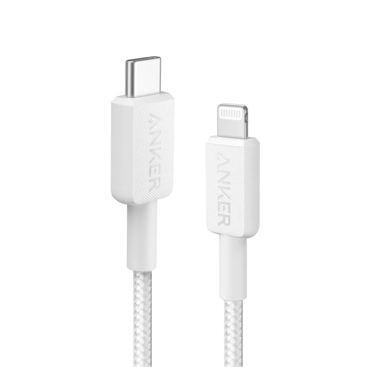 Anker 322 USB-C - Lightning -kaapeli, Valkoinen, 1.8m