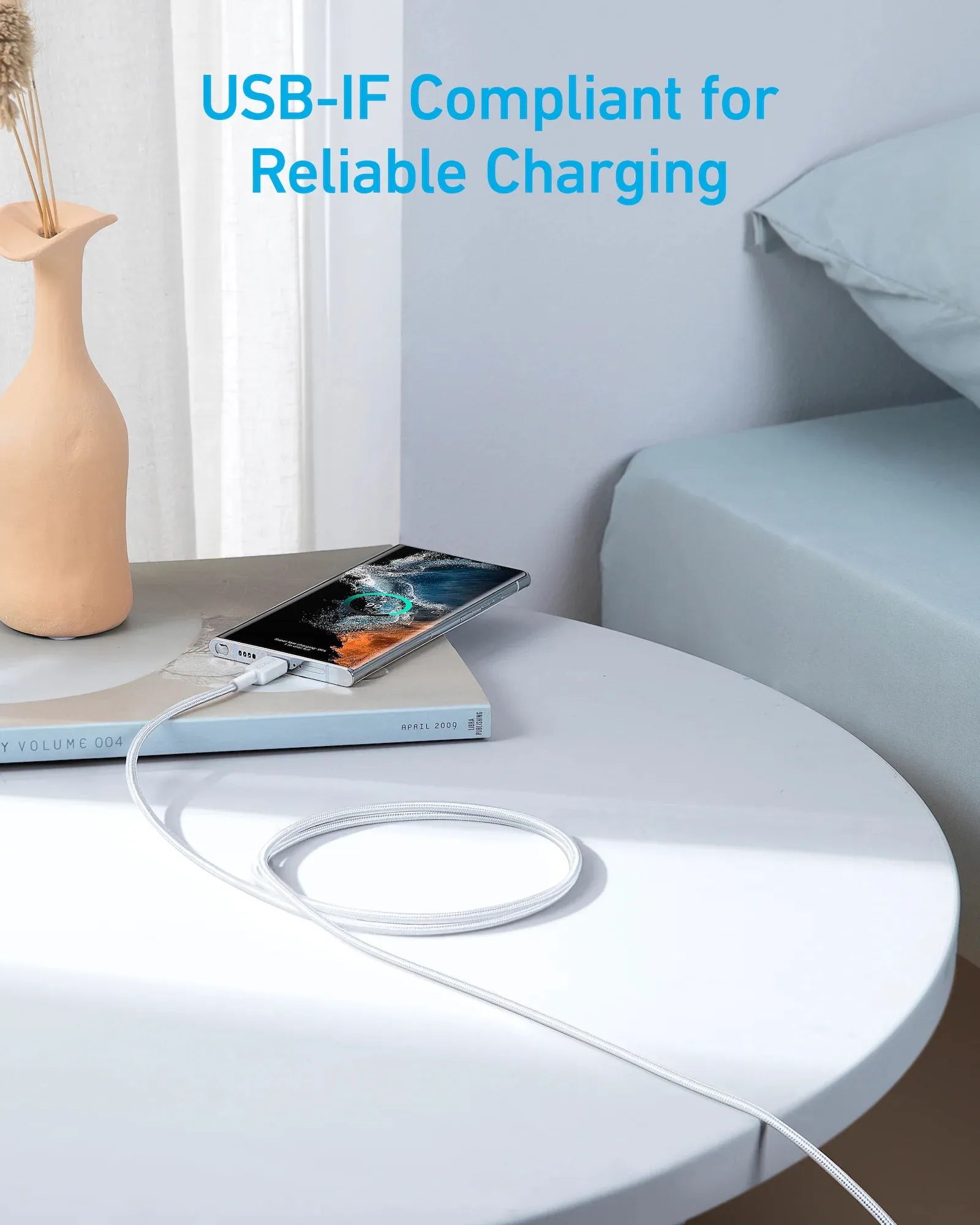 Anker 322 USB-C to Lightning cable, 1.8 m, White
