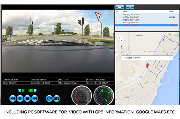 FULL HD action cam. GPS &amp; wifi