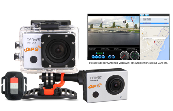 FULL HD action cam. GPS &amp; wifi