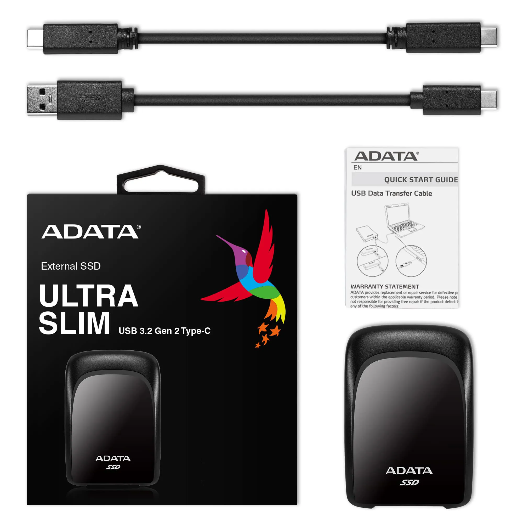 Adata SC680 240GB - External SSD, Black