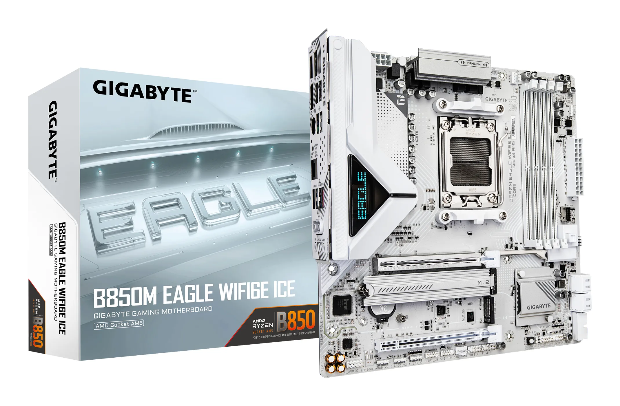 Gigabyte B850M EAGLE ICE WiFi 6E AM5 mATX moderkort