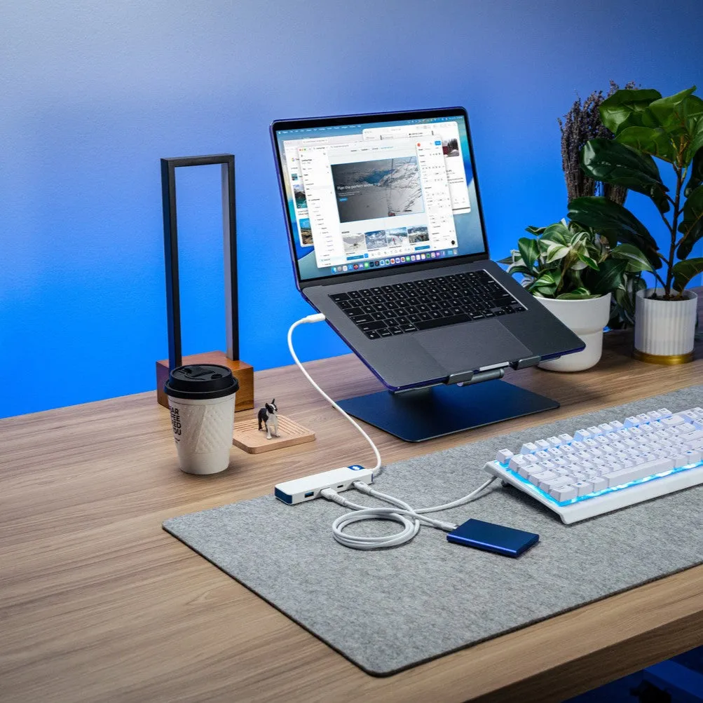 Hyper® Hyperdrive FLEX 4 port USB-C Combo HUb, Sininen