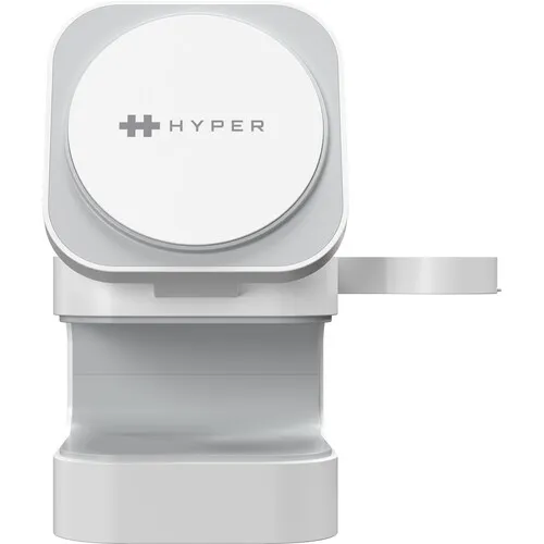 Hyper Hyperjuice QI2 3-IN-1 Magnetic Charging Stand White