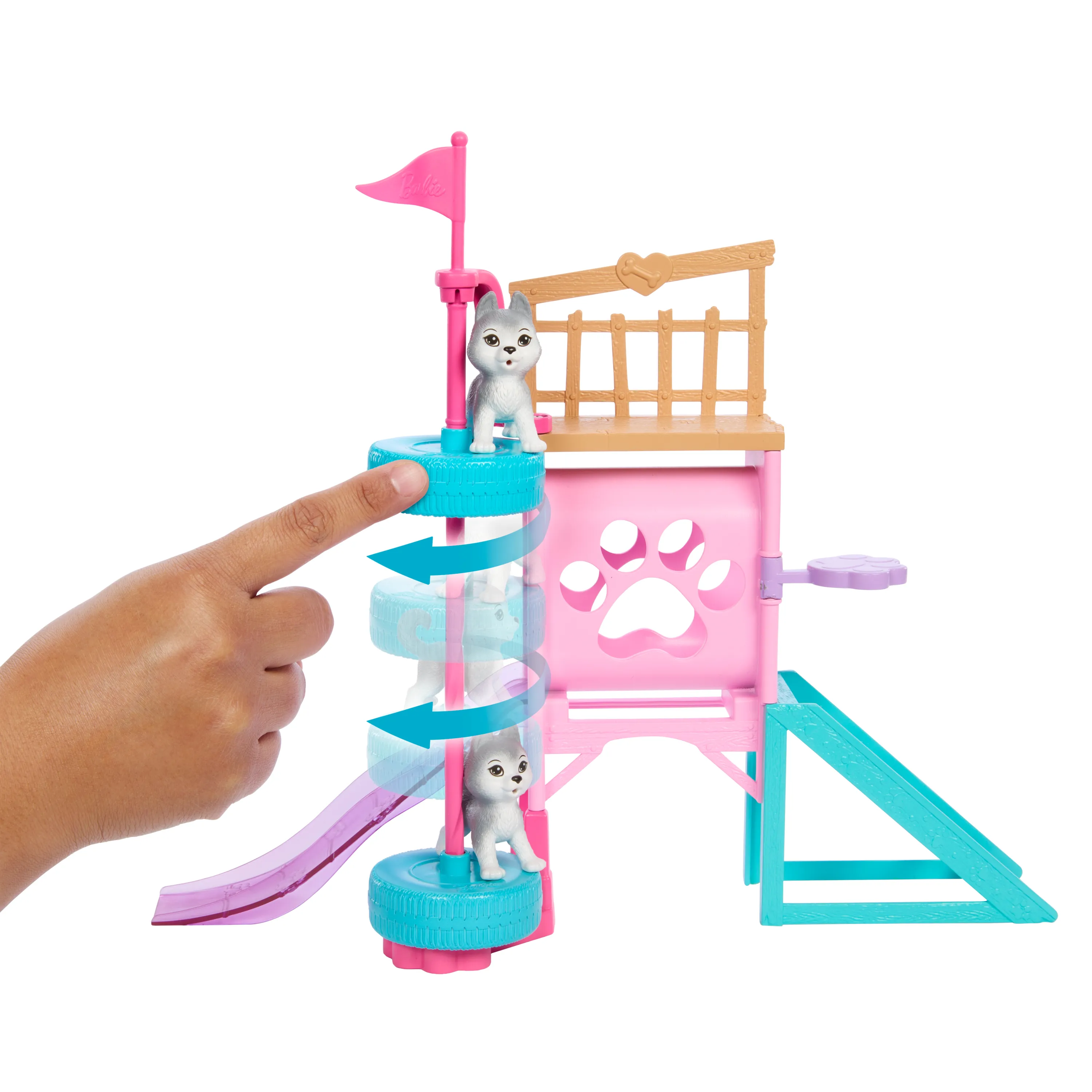 Mattel Barbie Family &amp; Friends Stacie's Puppy Playground Playset Doll