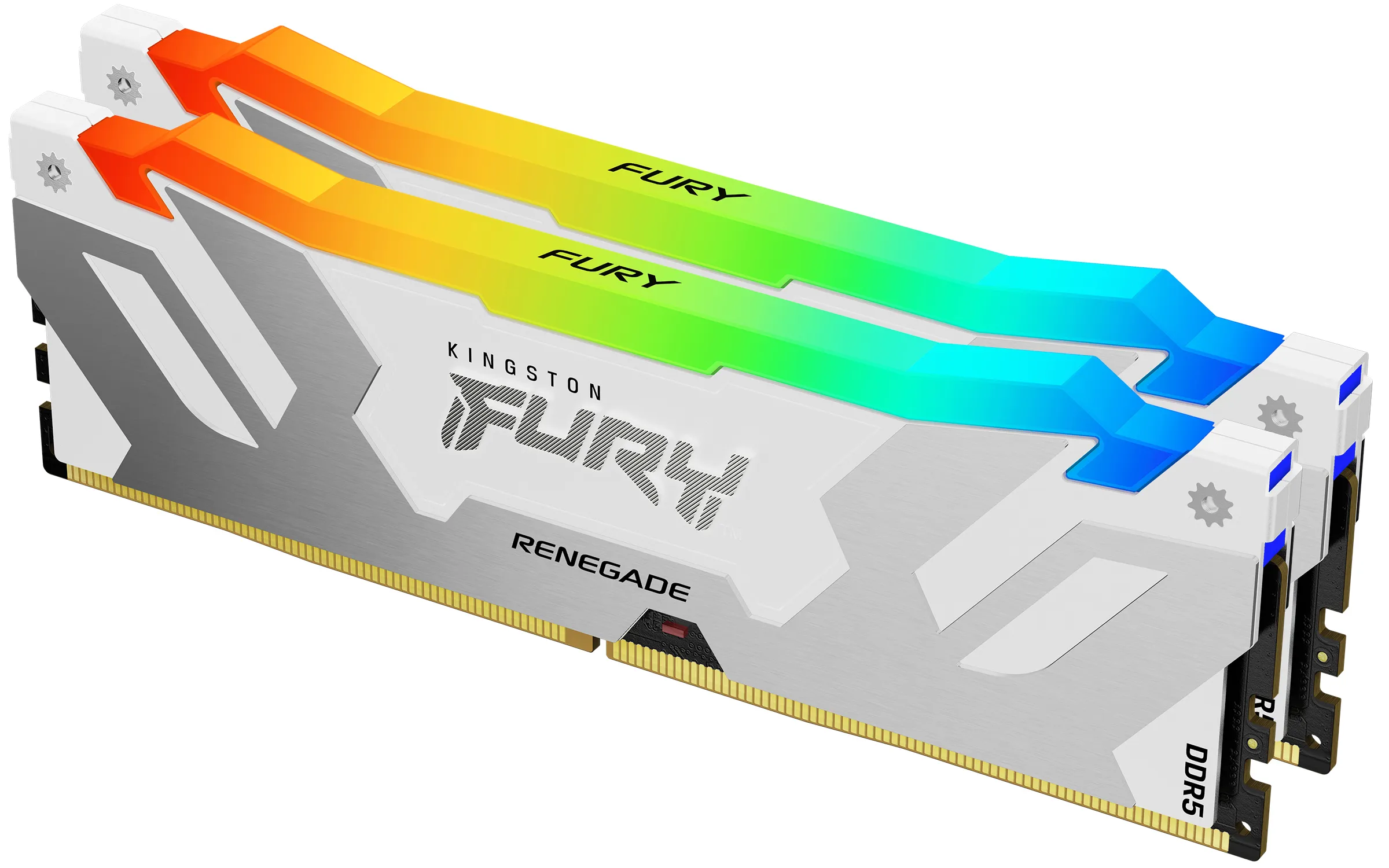 Kingston FURY 48GB 8000MT/s DDR5 CL38 DIMM (Kit of 2) FURY Renegade RGB White 48GB (2 x 24 GB) DDR5 8000 MT/s, CL38 - memory