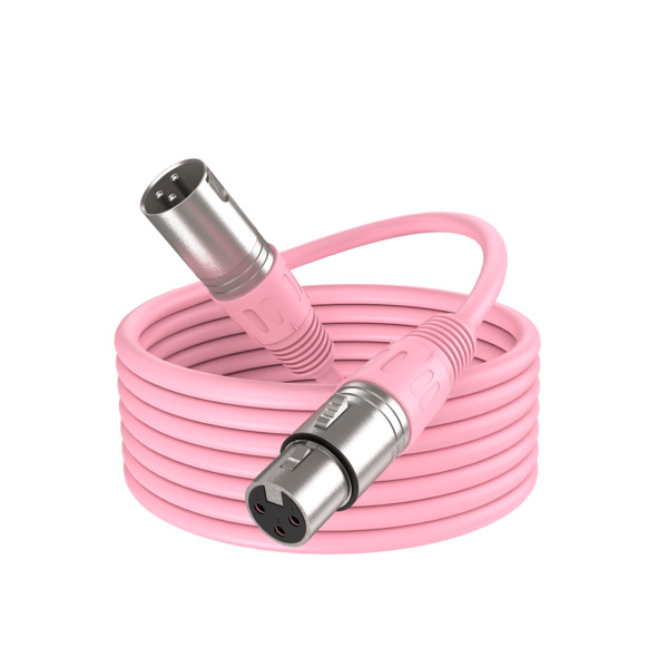 FIFINE L9C-P XLR -audiokaapeli, 1,8 m, pinkki