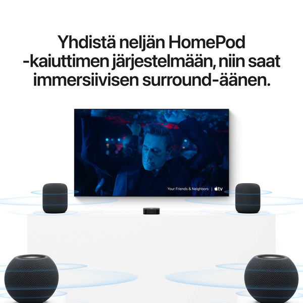 Apple TV 4K (4th Generation, 2026)  128 GB Wi-Fi + Ethernet - Black