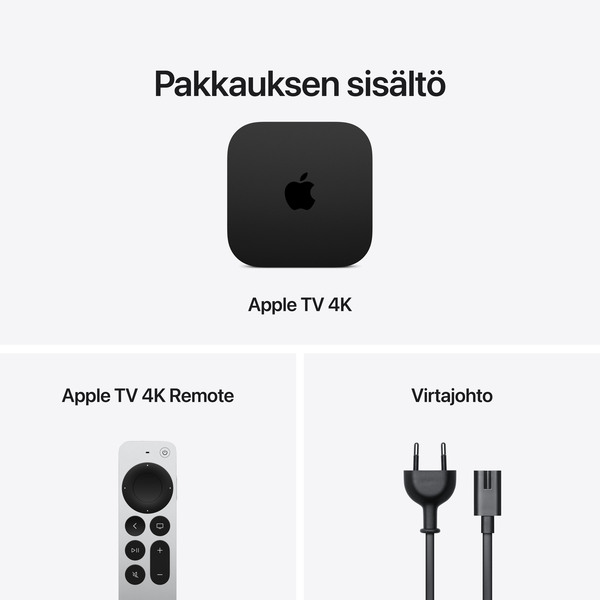 Apple TV 4K (4th Generation, 2026)  128 GB Wi-Fi + Ethernet - Black