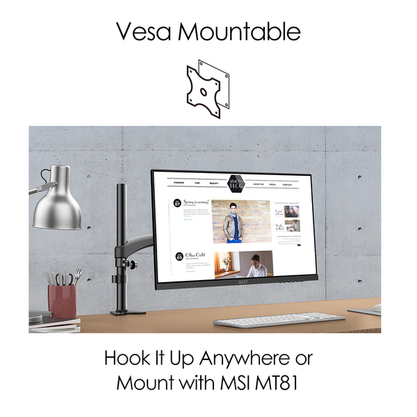 MSI 24" Modern MD241P, Full HD, IPS - monitor