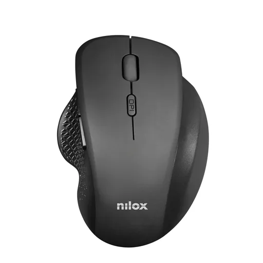NILOX tr&aring;dl&ouml;s ergonomisk mus, svart