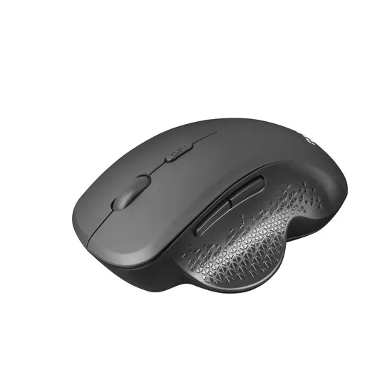 NILOX tr&aring;dl&ouml;s ergonomisk mus, svart