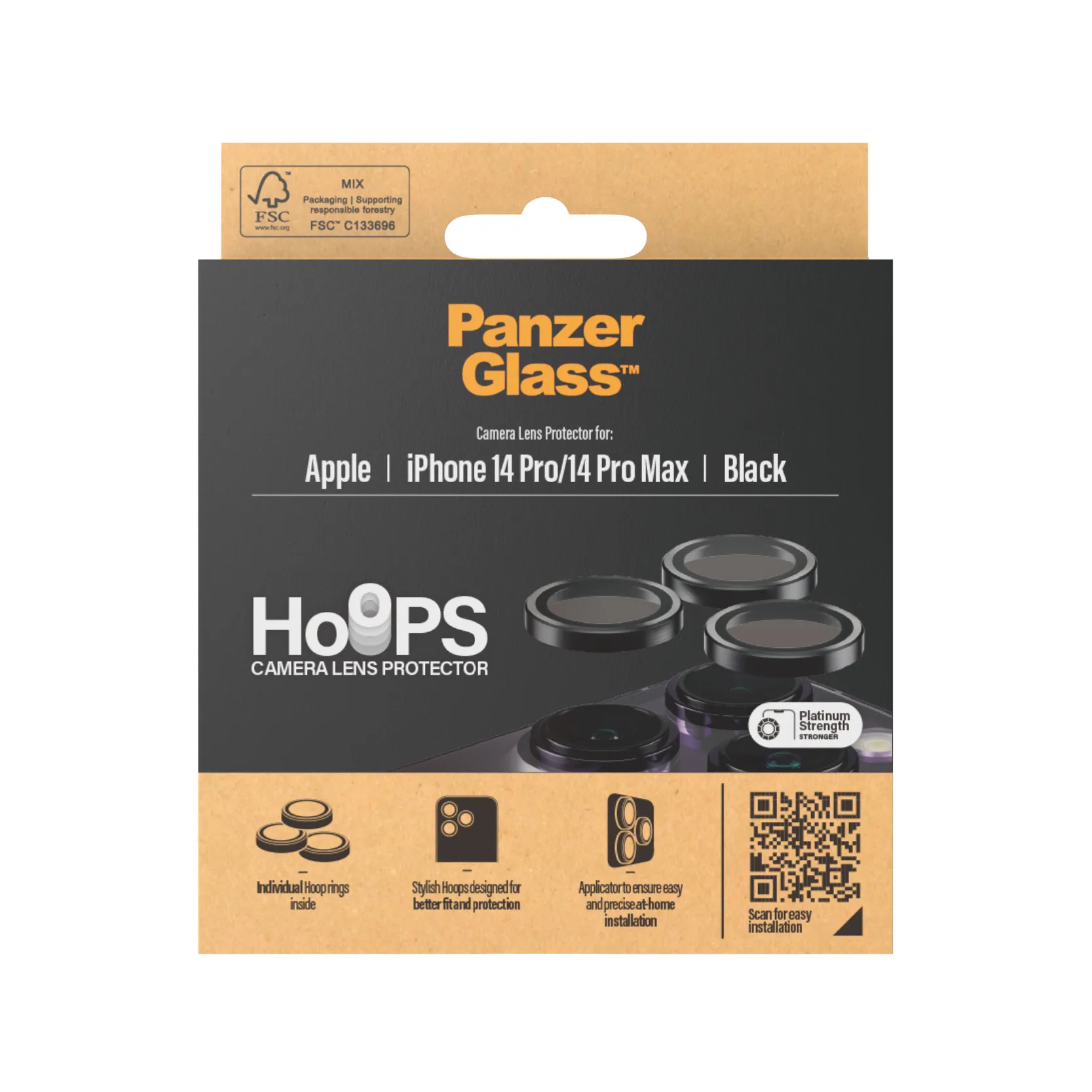 PanzerGlass Hoops, iPhone 14 Pro / 14 Pro Max - Camera Lens Protector