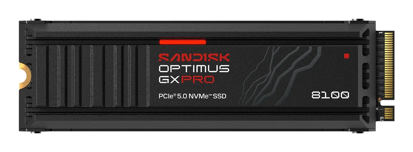SanDisk Optimus GX PRO 8100 4 TB Internal M.2 2280 PCI Express 5.0 NVMe SSD with Heatsink