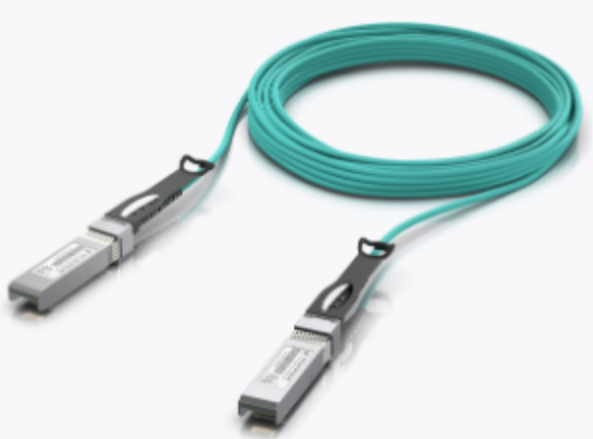 Ubiquity OM3 SFP28-SFP28 20m Fiber Optic Cable, Aqua
