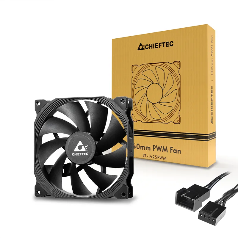 CHIEFTEC 140mm PWM fan with 4PIN PWM retail packing