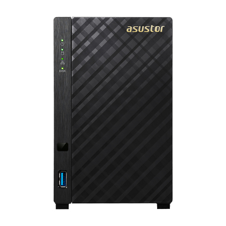 ASUSTOR AS3202T 2 bay NAS Intel Celeron Quad-Core 2GB DDR3L 2GB DDR3L GbE x1 USB 3.0 WoL AES-NI hardware encryption