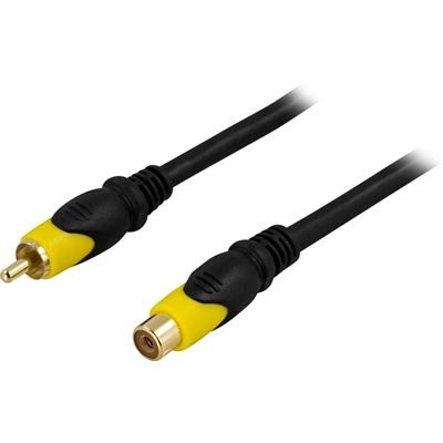 DELTACO Kompositvideokabel, 1xRCA ha - ho, 2m