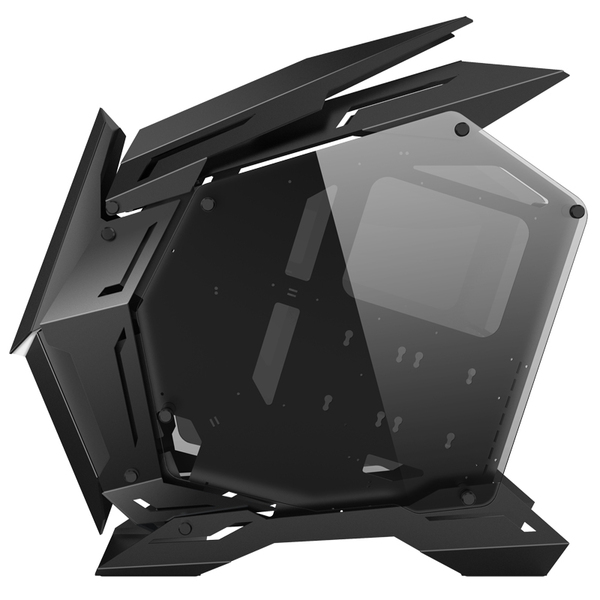 Jonsbo MOD3, Tempered Glass -showcase-kotelo, Musta